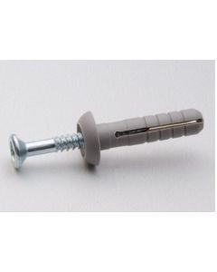Tassello Nylon Bianco con Vite a Percussione