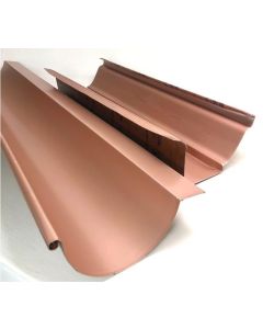 Gronda Alluminio Finto Rame 3m con Aletta
