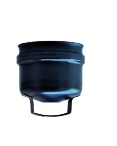 Tappo Condensa Cieco Linea Nero Stufa Pellet Spessore 1.2 mm