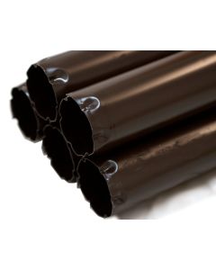 Tubo Pluviale Lamiera Preverniciato Marrone 2 mt