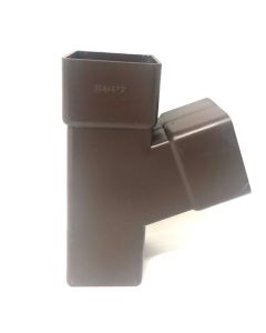 Braga 67 Marrone tdm pvc a Doppia Uscita per Scarichi