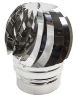 Aspiratore Statico in Acciaio Inox con Base Tonda per Tirafumo