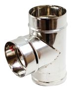 Derivazione a t Canna Fumaria Acciaio Inox A.304 5.10