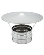 Cappello Cinese Acciaio Inox - Terminale Antivento per Camino