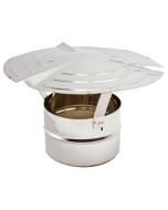 Testa Camino Acciaio Inox (antivento)