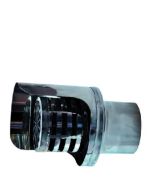Cappello Terminale Orizzontale a Griglia Inox per Canna Fumaria Pellet