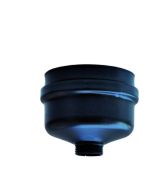Fondello Tappo Raccolta Condensa Linea Nero per Stufa a Pellet Sp. 1.2 mm