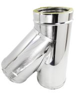 Derivazione a y Canna Fumaria Acciaio Inox Doppia Parete