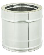 Canna Fumaria Tubo Acciaio Inox Doppia Parete h. 0.25 m