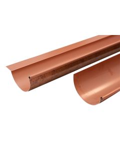 Gronda Alluminio Finto Rame 1m con Aletta