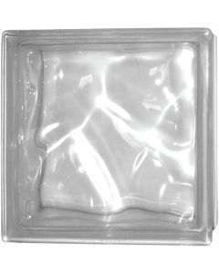 Vetromattone Ondulato 19x19x8 Bianco