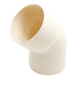 Curva pvc Aperta Bianca