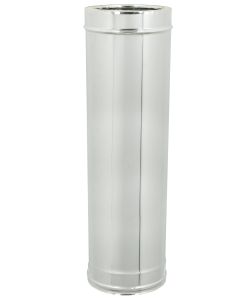 Canna Fumaria Tubo Acciaio Inox Aisi 304 h 1m sp. 5.10