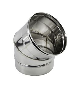 Curva Acciaio Inox Aperta 45 Gradi Aisi 304 sp 5.10
