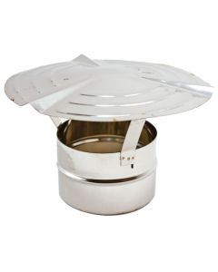 Testa Camino Acciaio Inox (antivento)