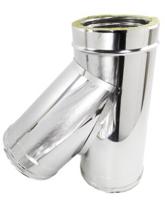 Derivazione a y Canna Fumaria Acciaio Inox Doppia Parete