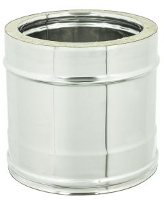 Canna Fumaria Tubo Acciaio Inox Doppia Parete h. 0.25 m