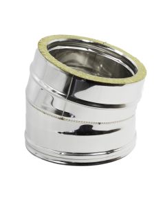 Curva Acciaio Inox Aperta 15 Gradi Aisi 316 Doppia Parete