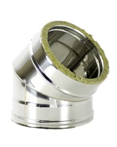 Curva Acciaio Inox Aperta 30 Gradi Aisi 316 Doppia Parete