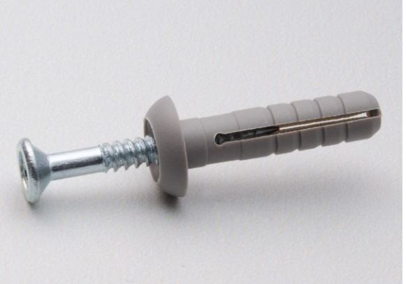 Tassello Nylon Bianco C.vite a Percuss.
