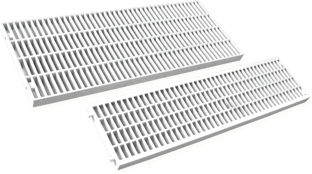 Griglia per Canaletta di Scolo pvc Componibile Drenaggio Acque