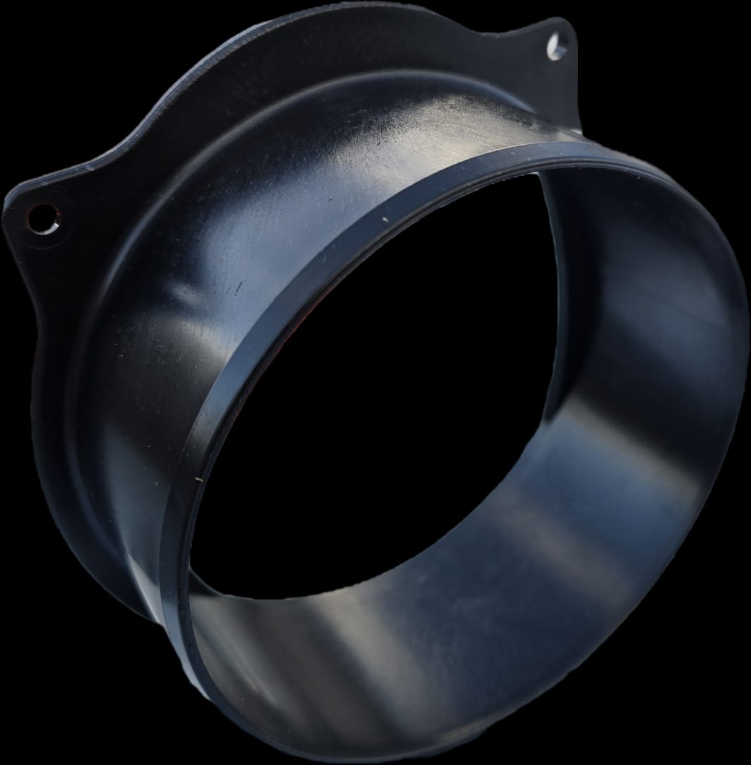 Scarico Verticale per Canaletta Nera in Neoprene