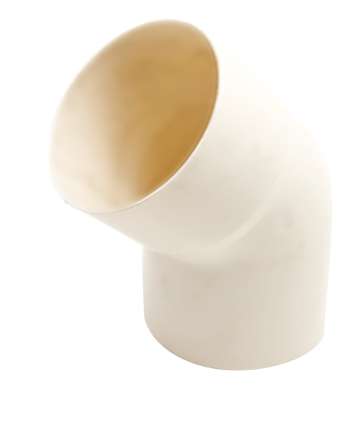 Curva pvc Aperta Bianca