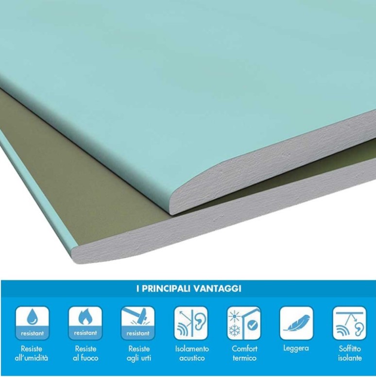 Lastra Cartongesso Idrolastra gki Knauf 1200x2000