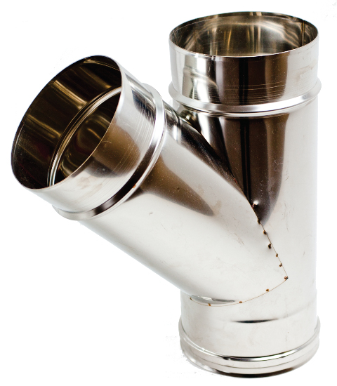 Derivazione a y Canna Fumaria Acciaio Inox A.304 5.10