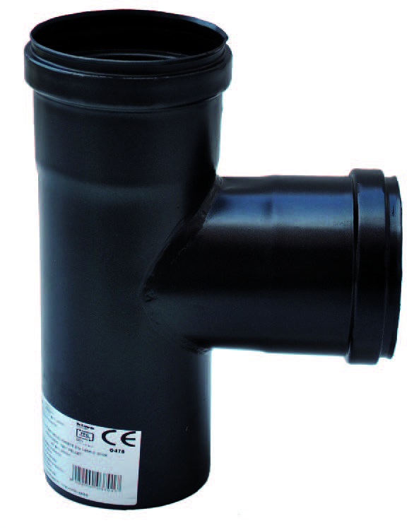 Raccordo a T per Canna Fumaria Stufa Pellet Sp. 1.2 mm
