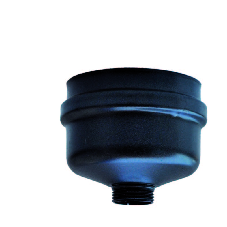 Fondello Tappo Raccolta Condensa Linea Nero per Stufa a Pellet Sp. 1.2 mm