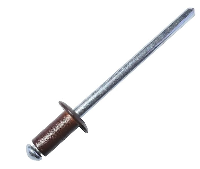 Rivetto Alluminio Marrone